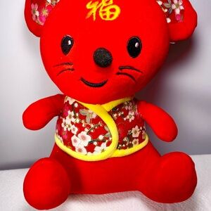 Chinese New Year Rat Mascot 2024 Plush Stuffed Animal “Fortune”
